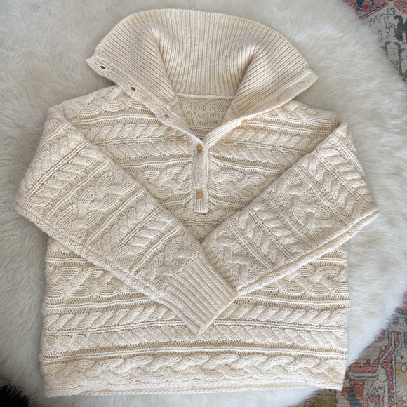 Sundance button turtleneck button sweater - Picture 3 of 4